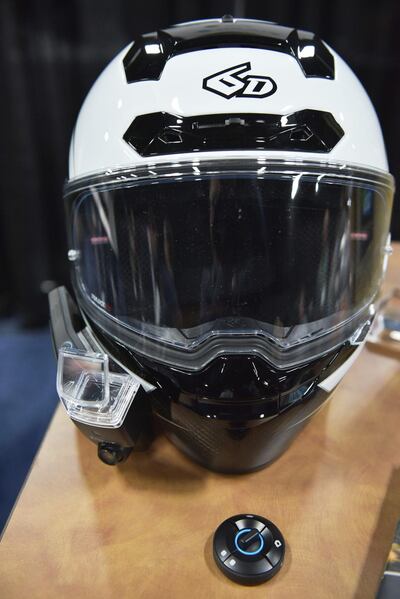 The Nuviz heads-up display. AFP