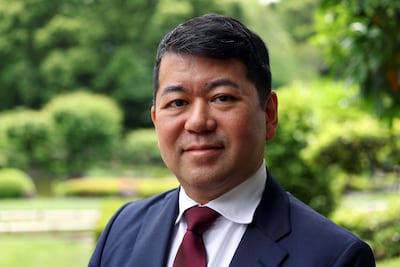 Sumio Tanaka, president and chief executive of Zenmov, at the the 11th Abu Dhabi-Japan Economic Council in Tokyo. Chris Whiteoak / The National