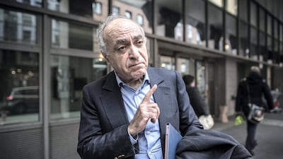Franch-Lebanese businessman Ziad Takieddine arrives at the anti-corruption police office in Nanterre, France, on November 17, 2016 for his hearing after he admitted delivering three cash-stuffed suitcases from Libyan leader Muammar Qaddafi to Nicolas Sarkozy, the former French president. Philippe Lopez / AFP