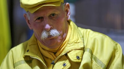 Zakkour is pictured in the central Saadallah al-Jabiri square