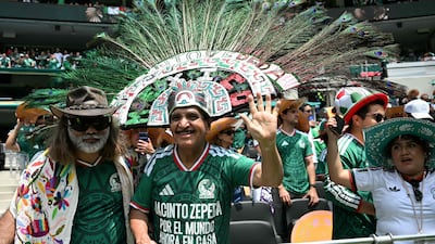 Mexico fans inside the Mexico City Stadium. AFP