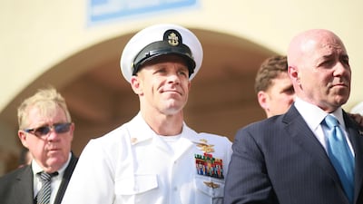 Eddie Gallagher One of three former US servicemen accused of war crimes and later pardoned by Mr Trump, US Special Forces commander Eddie Gallagher was accused by colleagues of shooting civilians during the battle of Mosul in Iraq in 2017. A military court cleared him of the most serious charges (shooting civilians) and Mr Trump later reversed his demotion. AFP