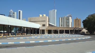 Baloush Bus Terminal, Kuwait City, 1984-8. INCO, L. Chyczewski, Anna Wisniowska, Krzysztof Wisniowski. Photo by L. Stanek, 2014.