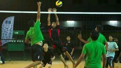 RAK Free Trade Zone's wellness programme includes volleyball games, workshops and healthy breakfasts. Christopher Pike / The National