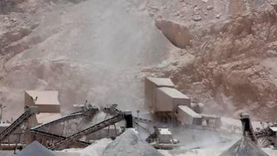Crushers in Ras Al Khaimah break down boulders blasted from the nearby mountains into aggregates for building materials, but they also increase health risks to locals. Antonie Robertson / The National