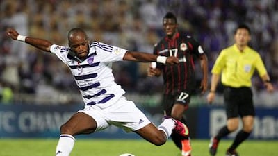The UAE international set up Jires Kembo-Ekoko, above, for the first Al Ain goal to level the game.