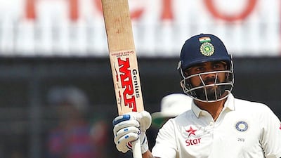 India’s Virat Kohli celebrates after scoring 150 runs. Danish Siddiqui / Reuters