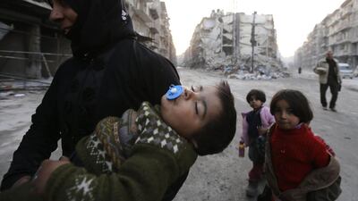 Thousands of families from east Aleppo have returned to their homes because they have nowhere else to go.