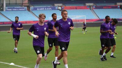 There was plenty of running for City players to do in China. Getty