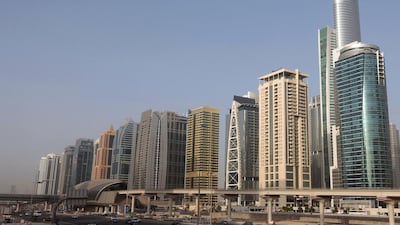The Jumeirah Lake Towers skyline in Dubai. A tenant is having trouble getting a deposit back from a landlord. Jeffrey E Biteng / The National