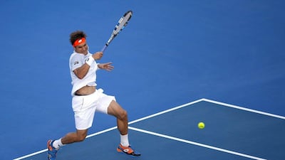 David Ferrer spent less than an hour on court in his Mubadala quarter-final victory over Jo-Wilfried Tsonga. Ali Haider / EPA