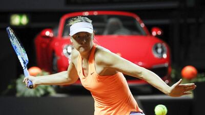 Maria Sharapova is yet to drop a set this week at the Stuttgart Open, her first tournament since returning from a 15 month doping ban. Ronald Wittek / EPA