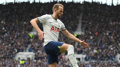 Harry Kane after scoring the first goal. Getty