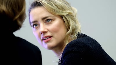 US actress Amber Heard during the Depp vs Heard defamation trial. AFP