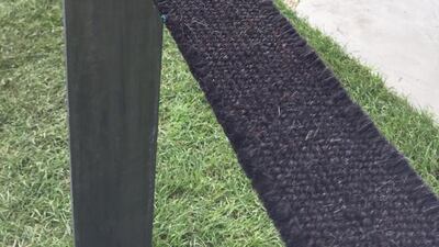 Rope woven by Bedouin tribes, in Hugo Bugg’s show garden. Photo by Melanie Hunt