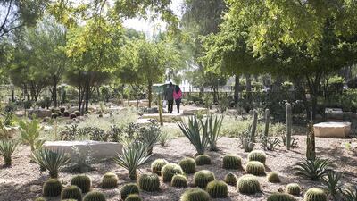 Umm Al Emarat Park has been awarded for its commitment to sustainability, community involvement, cleanliness, safety, conservation and heritage. Mona Al Marzooqi / The National