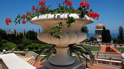 Terraced gardens surround the golden-domed Shrine of the Bab July 14, 2008 in Haifa, Israel. The world spiritual centre of the Bahai faith and resting place for the remains of their founder Bab, whose devotees number less than six million worldwide, was declared a World Heritage Site by UNESCO. Getty Images