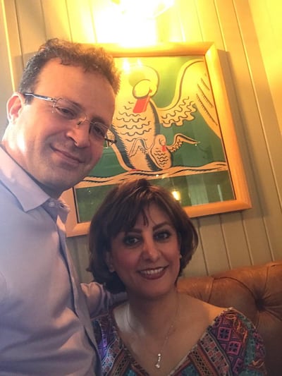 British-Iranian Kameel Ahmady (left) and his wife Shafaq Rahmani. EPA