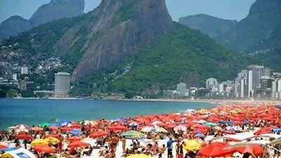The Ipanema beach in Rio de Janeiro. Sovereign wealth funds from the Gulf are now focusing on Bric nations such as Brazil. Vanderlei Almeida / AFP
