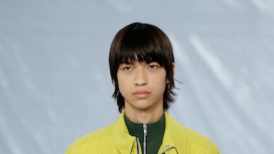 Craig Green's show had dangling stirrups, straps, pockets and accessories, plus equestrian and fencing wear in pastel shades, deconstructed with a transgressive or even an aggressive edge. Getty Images