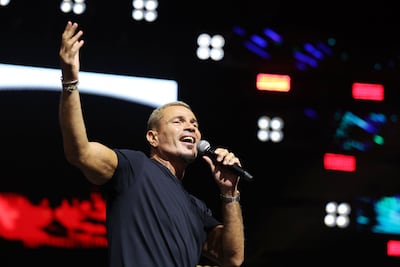 Tickets will remain valid for Amr Diab’s Dubai show. Chris Whiteoak / The National