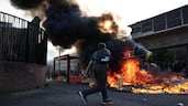Young protesters add fuel to the fire, as they call for the hiring of substitute schoolteachers, increased resources and decent learning conditions in Lille, northern France. AFP