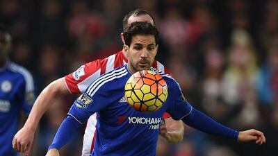 Cesc Fabregas has come in for criticism for his dip in form during Chelsea's disappointing start to the season. Paul Ellis / AFP