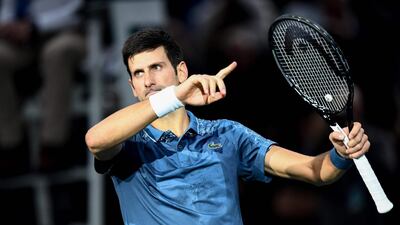 Novak Djokovic overcame illness to defeat Marin Cilic in the Paris Masters quarter-finals. AFP