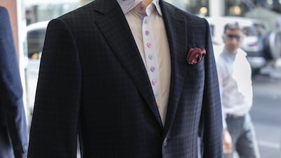 A window display at Parmar Tailors. Reem Mohammed / The National