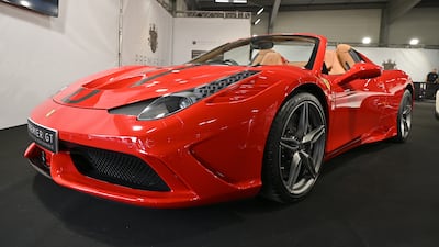 The owner of a Ferrari 458 said his car was among those stolen in Paris. Getty Images