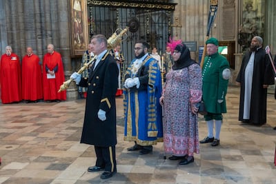 The lord mayor's mother, Soud, acting as consort for the day at Westminster Abbey cathedral. Photo: Picture Partnership/Westminster Abbey
