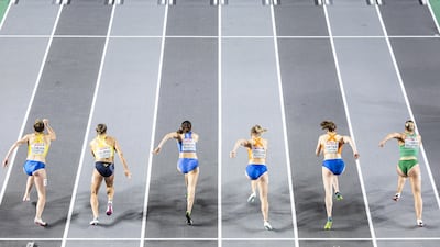 The women's 60 metres pentathlon at the European Athletics Indoor Championships 2023 in Istanbul, Turkey. EPA