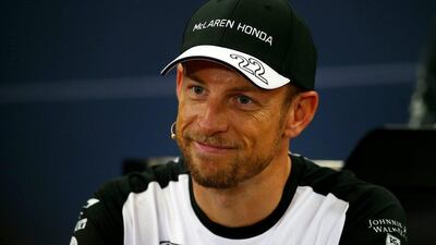 Jenson Button of McLaren shown at the media session on Thursday ahead of Sunday's Japanese Grand Prix. Clive Rose / Getty Images / September 24, 2015