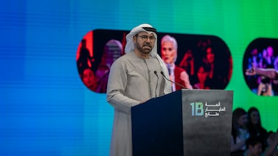 Mohammed Al Gergawi, Minister of Cabinet Affairs, said the summit will celebrate content as a force 'capable of improving lives'. Antonie Robertson / The National