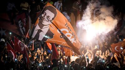 “I hope this result will lead to good. The national will has prevailed once more," President Erdogan said on witter. Burak Kara / Getty Images
