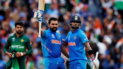 Virat Kohli, right, has backed Rohit Sharma as India's new white-ball captain. Reuters