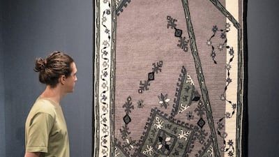 One of the carpets that Shorsh Saleh designed. IWM