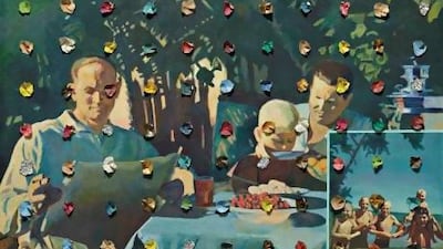 Holidays 10 by Ilya Kabakov sold for 1.5 million pounds. Bloomberg News