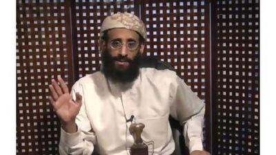 Anwar al Awlaki, shown in a video image taken last month at an undisclosed location, is wanted by Washington dead or alive. muslm.net / Reuters