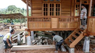 Interested buyers can either choose the ones on display, but houses can be customised according to their specifications. Putu Sayoga / Getty Images