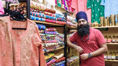 Deepinder Singh, 32, from India has been in the Indian hand embroidery apparels business for five years. He opened Changé Shop at the India Pavilion one year ago