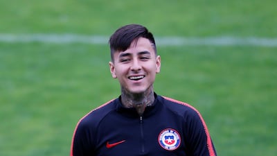 Chile's Erick Pulgar goes through a warm-up. Reuters