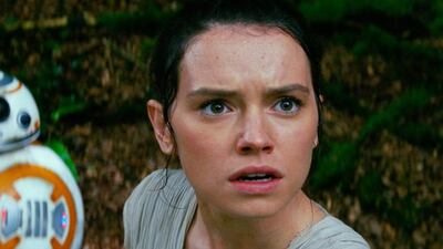 British actress Daisy Ridley is one of the British homegrown talents appearing in Star Wars: The Force Awakens . Film Frame / Disney / Lucasfilm via AP