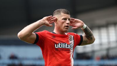Ross Barkley of Luton Town celebrates after scoring his team's first goal. Getty Images