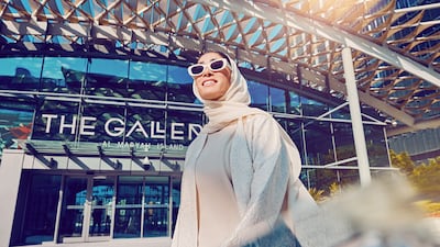 The campaign debuted at Galleria Al Maryah Island in December.