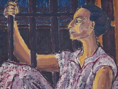 Inji Efflatoun, Egypt, Dreams of the Detainee,1961. © Images courtesy of Barjeel Art Foundation