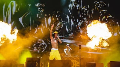 Wiz Khalifa performing at the 2022 F1 Saudi Arabia Grand Prix in Jeddah. Photo: Instagram / wizkhalifa