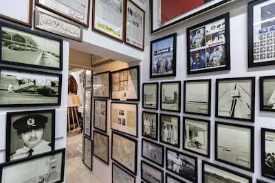 Photographs line the walls of Shaukat Rana's mini-museum. Antonie Robertson/The National