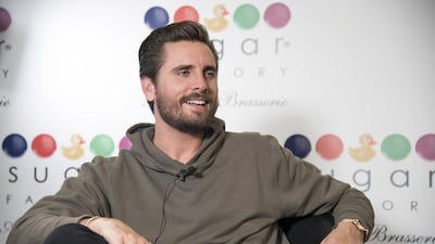 Scott Disick at the official opening of the Sugar Factory, a restaurant and confectionery store in Dubai’s Festival City. Courtesy The Sugar Factory