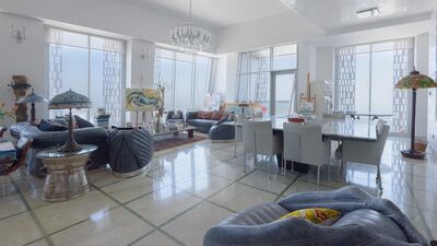 Natural light comes flooding in.